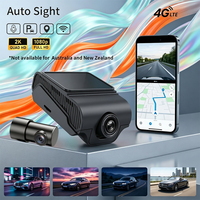 Caméra embarquée 4G 2K avant 1080P arrière avec GPS en temps réel, double mode, WiFi à distance, grand angle, double objectif pour enregistreur de conduite automobile