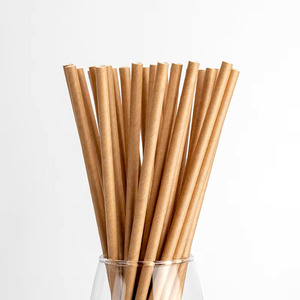 Disposable Kraft <b>Paper</b> Straw Biodegradable <b>Paper</b> Straw Individually <b>Wrapped</b> <b>Paper</b> Drinking Straws - Product Image 1