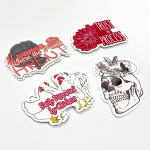 Etiqueta Adhesiva Personalizada con Logotipo de Marca, <span class=keywords><strong>Vinilo</strong></span> Troquelado Individual - Product Image 1