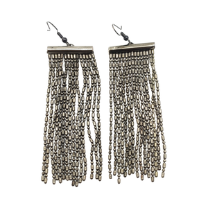 Pendientes de gota de cristal de plata hechos a mano para mujer, accesorios de boda de moda con diseño de pendientes de aro con Clip - Product Image 1