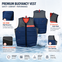 Gilet de sauvetage professionnel pour rafting en eaux vives 120-150N en mousse NBR, gilet de sauvetage commercial pour kayak et canyoning