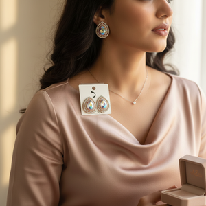 Elegant <b>Stud</b> <b>Earrings</b> for Women Sparkling Austrian <b>Crystal</b> Stones Lightweight, and Timeless Jewelry Gift for Her - Product Image 3