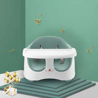Chaise de salle à manger pliable multifonctionnelle pour enfant Siège de bébé portable en plastique avec table à manger pour l'alimentation Solution portable