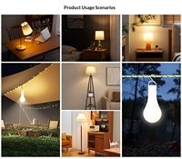 Lampe murale de chevet colorée à commande à distance par minuterie, rechargeable par USB, avec interrupteur E26, source de lumière d'urgence, matériau PC, DC