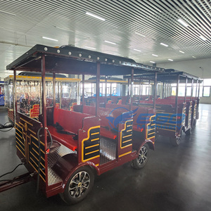 Nuevo Diseño de Tren Eléctrico Vintage para Fiestas en Interiores y Exteriores, Tren Pequeño sin Rieles para Niños en Venta - Product Image 4