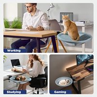 Hamac pour chat de bureau, petit chenil pour chien, lit pour chat grimpant, lit pour chat pliable, table pour chat