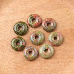 20mm all'ingrosso pietra preziosa naturale ciondoli di cristallo ciambella, Gogos ciondolo in pietra per fai da te creazione di gioielli - Product Image 4