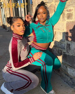 Nuovi Arrivi 2026: Tuta in <span class=keywords><strong>Velluto</strong></span> da Donna, Set con Giacca a Collo Alto e <span class=keywords><strong>Pantaloni</strong></span> Jogger, Abbigliamento Y2k - Product Image 1