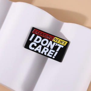 Broche Creativo de Geometría Inglesa, <span class=keywords><strong>Noticias</strong></span> Impactantes, No Me Interesa la Ropa, Accesorios, Medallas Conmemorativas, <span class=keywords><strong>Divertidas</strong></span> Insignias Metálicas - Product Image 3