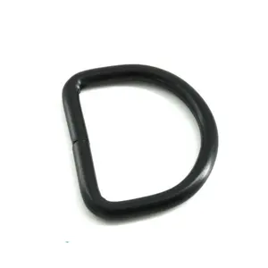 Top Selling Black Metal D-Ring Buckle Openable 38MM Bag D Ring Metal Rings For Purse Hardware For Handbags