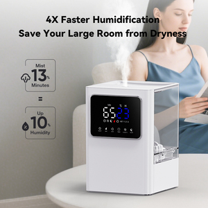 Humidificateur à ultrasons à remplissage par le haut, à brume chaude, à fonctionnement silencieux, avec humidistat intelligent, pour la maison, 6 L - Product Image 5