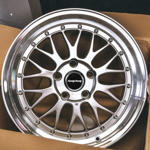 Jantes forgées polies en 2 parties, personnalisées 5x130 5x114.3 5x112, 17 18 19 20 21 22 24 pouces, concaves, à fond profond, pour Porsche <span class=keywords><strong>Ferrari</strong></span> - Product Image 2