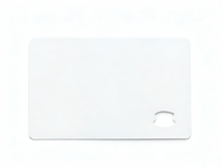 Carte d'identité personnalisable en polycarbonate PVC format CR80, étanche, avec fenêtre, communication RFID, puce 1k, pour adhésion et hôtellerie