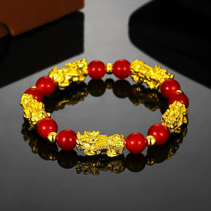 Bracelets en perles d'alliage d'<span class=keywords><strong>obsidienne</strong></span> de 12 mm, perles, charme de dragon Pi Yao, charme élastique, amulette <span class=keywords><strong>Pixiu</strong></span>, richesse, chance, <span class=keywords><strong>bracelet</strong></span> Feng Shui - Product Image 6