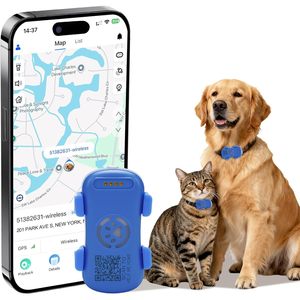 การ์ดทิกซ์ เครื่องติดตาม GPS สำหรับสัตว์เลี้ยงสำหรับสุนัขและแมว ตำแหน่งแบบเรียลไทม์ รองรับบลูทูธ ไอโอเอสอายุการใช้งานแบตเตอรี่ 1 ปี - Product Image 1