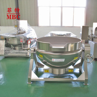 ZHUCHENG MBC OEM/ODM CASSEROLE À VAPEUR PERSONNALISÉE 300L AVEC SYSTÈME INCLINABLE SANS MÉLANGEUR