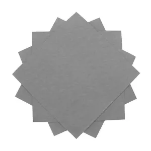 一次性餐巾纸40x40cm厘米16x 16英寸17g 2层1/4折叠灰色餐巾纸个性化彩色餐巾纸