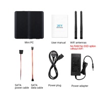Mini PC XCY sin Ventilador, Computadora Industrial Intel Celeron N5100, 4x DB9 RS232 RS485, LAN Dual, Win11 Linux, Thin Client Integrado