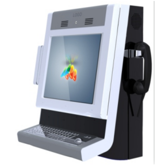 Self Service Terminal Kiosk for Government Elections, Work Evaluation,public Opinion Surveys Wall-mounted Voting Terminals Kiosk