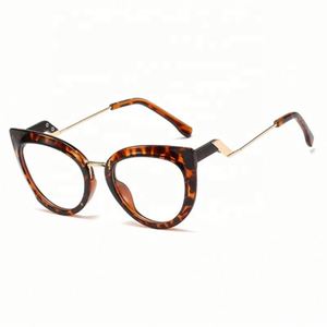 Lunettes de vue tendance, dernières nouveautés, logo personnalisé, sexy, verres transparents TR90, anti-lumière bleue, lunettes d'ordinateur, montures de lunettes œil de chat pour femmes - Product Image 2