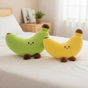 Coussin en peluche banane mignon et souriant, jouet en peluche doux en forme de fruit, coussin en peluche banane Kawaii, décoration pour la maison et la chambre, cadeau pour enfants - Product Image 3