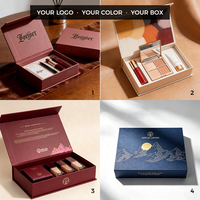 Boîte cadeau de luxe en carton rigide de 2 mm avec fermeture magnétique et insert en mousse EVA pour cosmétiques - Laminage mat et gaufrage pour crème visage
