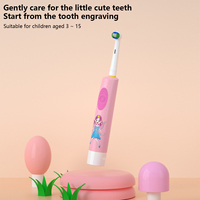 Brosse à dents électrique pour enfants personnalisée, dessin animé, poils doux, IPX7, 3 modes, blanchiment des dents, minuterie intelligente, rotative, compatible avec les têtes B Oral