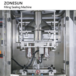 ZONESUN ZS-GW10 voll automatische 10 Köpfe Granulat Partikel Wiegen vertikale Form Füllung und Versiegelung Verpackungs maschine - Product Image 3