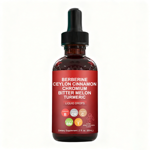 OEM Organische Berberin-Flüssigtropfen - Ceylon-Zimt, Chrom, Bittermelone, Kurkuma-Nahrungsergänzungsmittel zur Unterstützung des Glukosestoffwechsels - Product Image 1