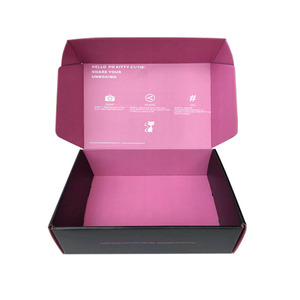 Factory recycled custom E flute box color mailer shipping kraft long Folding corrugated carton wholesale