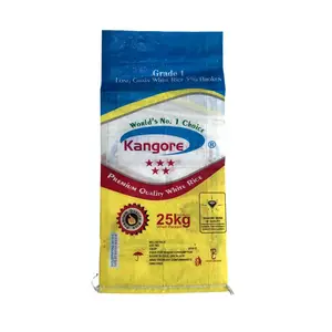 2024 Saco plástico de arroz de qualidade alimentar 1kg/2.5kg/5kg com alça