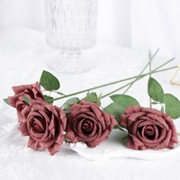 Hochwertige Weiße und Rote Austin Juliet Rosen Realistische Künstliche Blumen für Hochzeit & Heimdekoration Großhandel