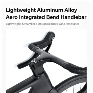 Bicicleta de Carretera de Carbono Ultraligera de 9.2 kg, 2x11 Velocidades, Frenos de Disco Hidráulicos, Ruedas de Carbono Aero 700C, Cableado Interno, para Carreras - Product Image 5