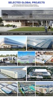 Structure préfabriquée à grande portée GloStar en acier pour centre de golf intérieur et practice de golf