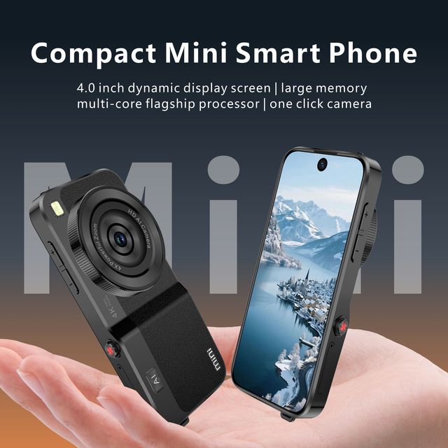 Hot Sale Lightweight 4G Mini Smartphone Global Version 4inch Android Mobile Phone 3+64G Dual SIM Mini Mobile Phone