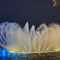 Fontaine musicale interactive pour enfants, fontaine de sol extérieure avec lumières LED, jeux d'eau pour aire de jeux