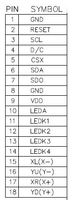 Modul Tampilan Layar LCD TFT 2.4 Inci GC9306 ILI9341 ST7789V 37 Pin 18 Pin Panel Sentuh Resistif 2.4 Inci Layar LCD