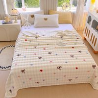 Weiße Fleece-Decke für Couch, Superweiche Gemütliche Decken für Frauen, Niedliche Kleine Überwürfe für Mädchen mit Breiterem Streifendesign