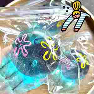 Nouvelle série de jouets TPR Squishy en forme de boule de maltose Océan Bleu de 6 cm – Cadeau créatif anti-stress à presser pour enfants et adultes – Ambiance cool - Product Image 1