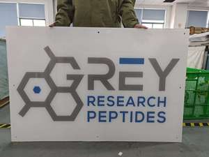 Foglio acrilico trasparente a buon mercato fogli di plastica acrilici personalizzati Display pubblicitario di compleanno Yard insegne per la <span class=keywords><strong>vendita</strong></span> - Product Image 3