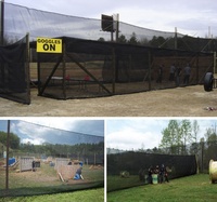Filet de paintball pour la protection des jeux de terrain de paintball en matériau HDPE à bas prix