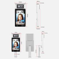 Sistema de Control de Acceso para Interiores y Exteriores con Lectura de Tarjetas, Código QR, Reconocimiento Facial e Iris, Reloj de Control de Asistencia para Empleados