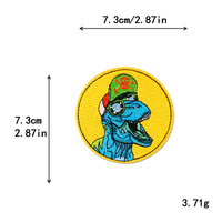 Yiwu Wintop Meilleures ventes Écussons brodés thermocollants de haute qualité à l'effigie de dinosaures pour manteaux et vestes