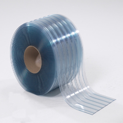 Bande de rideau <span class=keywords><strong>en</strong></span> <span class=keywords><strong>PVC</strong></span> personnalisée 2 mm x 200 mm, rouleaux de rideau <span class=keywords><strong>en</strong></span> <span class=keywords><strong>PVC</strong></span> transparent de 50 m pour usage industriel extérieur - Product Image 3
