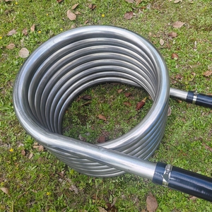 Bañera Holandesa Caliente para Exterior con Calefacción a Leña, Serpentín de Acero Inoxidable para Calentar y Enfriar, Intercambiador de Calor, Calentador de Serpentín para Cerveza de Grado Alimenticio - Product Image 4
