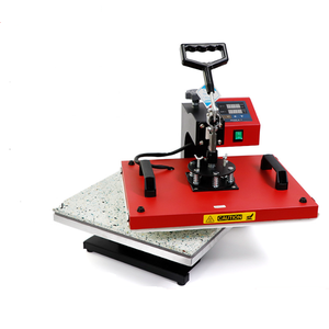 Peralatan mesin cap panas, kaus cetakan transfer panas digital dua tampilan sederhana mesin pres kepala goyang - Product Image 1