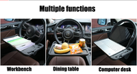 Prix de gros Porte-volant de voiture professionnel Support d'ordinateur multifonction pour voiture Table à manger Plateau Bureau pour voiture