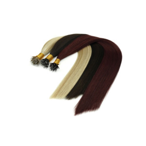 <span class=keywords><strong>Oro</strong></span> australiano marrone naturale vergine Remy Nano Ring Extension per <span class=keywords><strong>capelli</strong></span> stile europeo <span class=keywords><strong>capelli</strong></span> lisci - Product Image 1