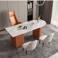 Bureaux d'ordinateur doubles de luxe, bureau d'accueil, table de négociation, table de consultation pour salon de beauté, pour la maison et les appartements