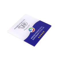 Bedruckte RFID-Acrylkarten 213 Chip NFC-Karten Acryl-RFID-Google-Bewertungskarten